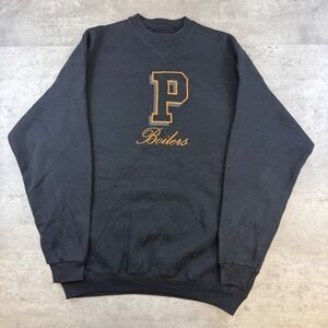 Purdue Boilermakers Sweatshirt Mens Black Embroidered Boilers Crewneck Fleece
